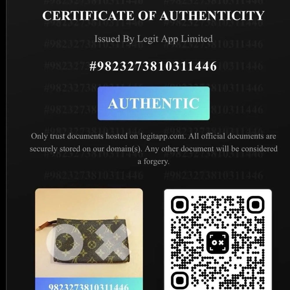 Louis Vuitton pochette with coa - Picture 6 of 9